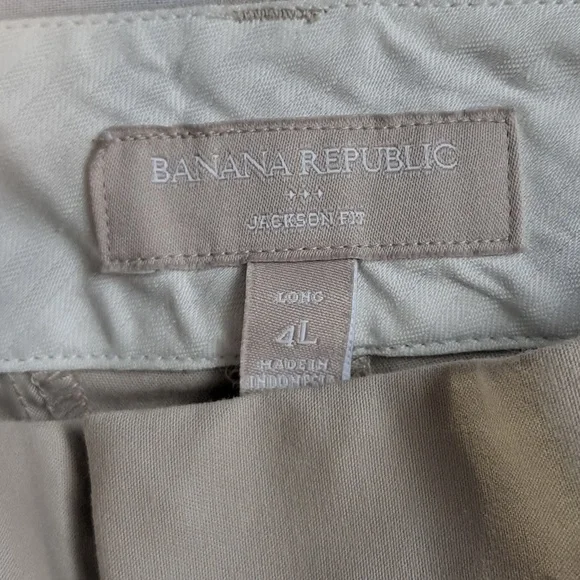 Banana Republic Jackson Fit. 4 Long. Tan. - Picture 6 of 12